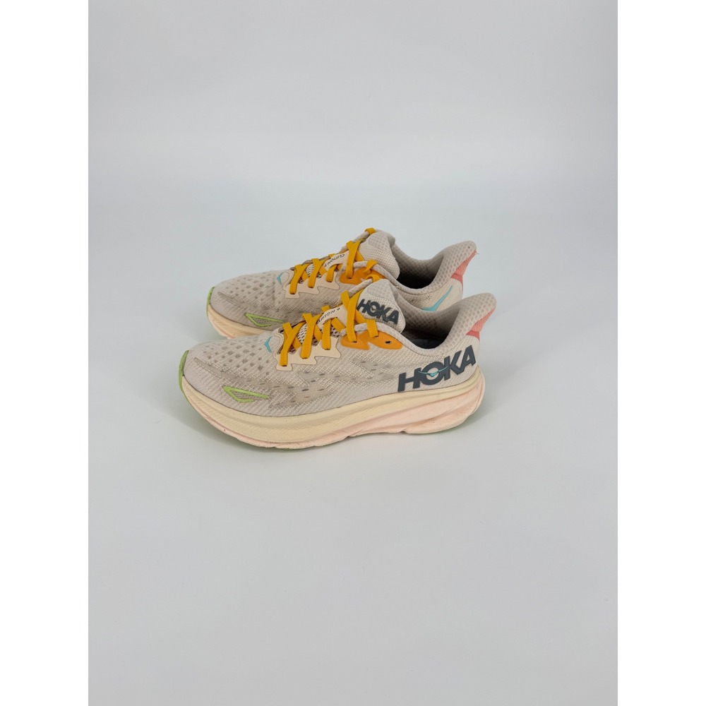 Hoka Clifton 9 Womens Running Shoes Eggnog Passion Fruit 1133249 Size 7.5 - Picture 4 of 13